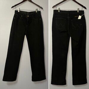 Women's 7/8 x 32 Black Wrangler Q Baby Jeans
